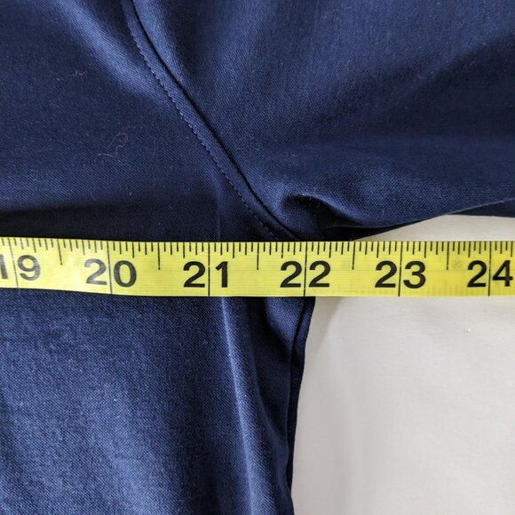 UNTUCKIT Wrinkle-Free Damaschino Long-Sleeve Polo 100% Cotton Navy Mens Large - Picture 13 of 15